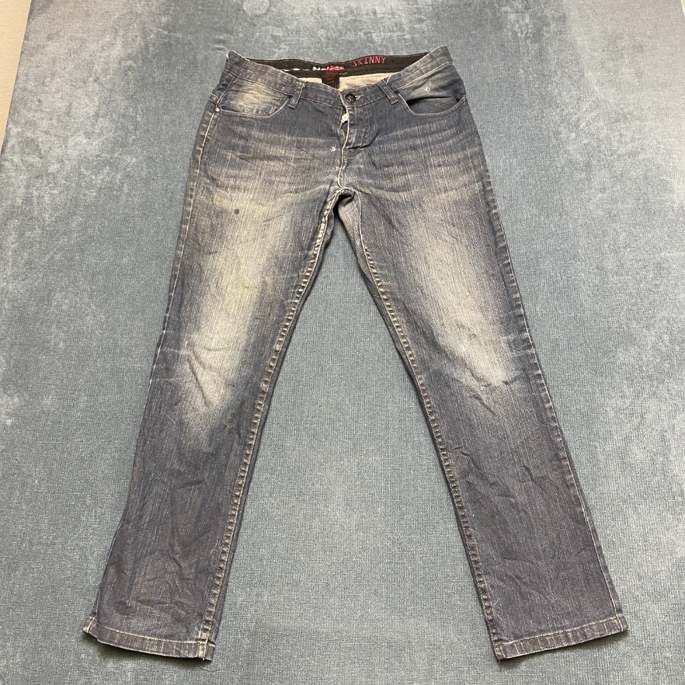 Tony Hawk Jeans Mens 32x30 Blue Denim Cotton Stretch Medium Wash Skinny Leg